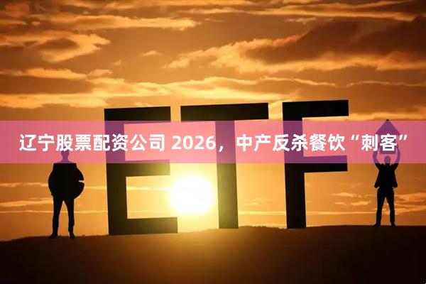 辽宁股票配资公司 2026，中产反杀餐饮“刺客”