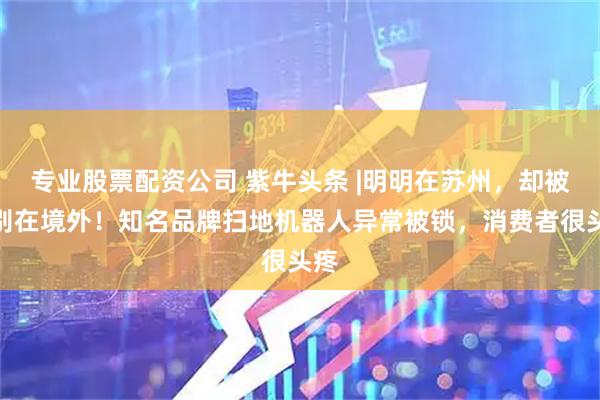 专业股票配资公司 紫牛头条 |明明在苏州，却被识别在境外！知名品牌扫地机器人异常被锁，消费者很头疼